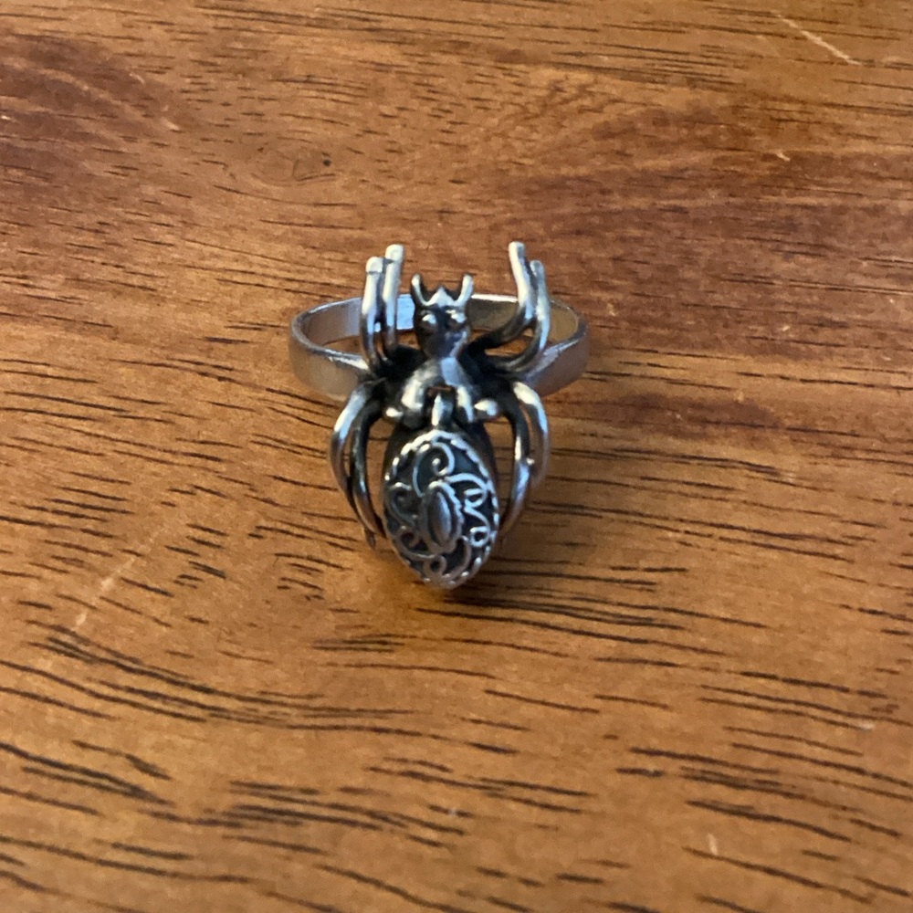 6.5 Silver Spider Ring